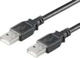 MicroConnect kábel USB2.0 A (M) - USB2.0 A (M) 0.1m čierna (USBAA01B)