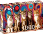 ENJOY Puzzle Päť mačiek