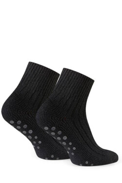 Vlnená stielka s ABS 189 černá 35-37