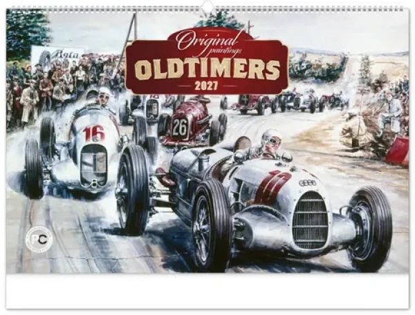 NOTIQUE Oldtimers - Václav Zapadlík 2027 / Nástenný kalendár / 64 × 42 cm