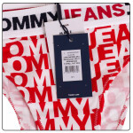 Tommy Hilfiger Jeans Tangá UW0UW0355609U Červená/biela