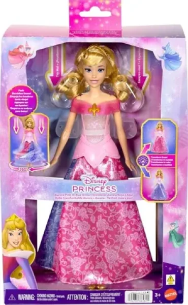 Mattel Bábika Disney Princess Aurora s premenou farby JLK24