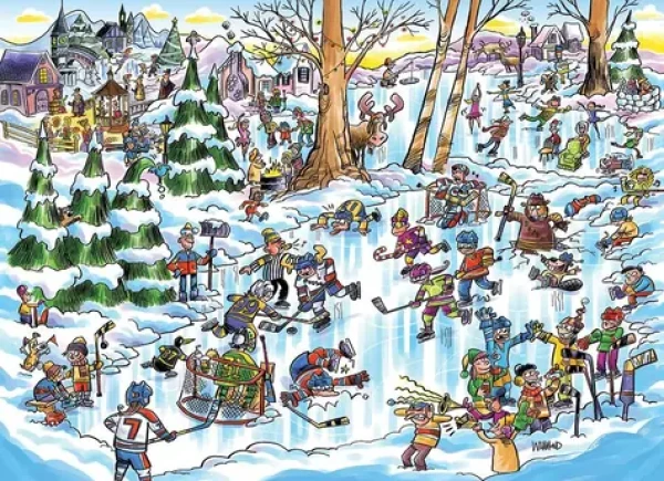 COBBLE HILL Puzzle DoodleTown: Hokejové mesto