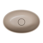 OMNIRES - SHELL M+ umývadlo na dosku, 50 x 32 cm, béžová mat SHELL500UNDB