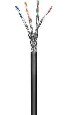 MicroConnect CAT6 S/FTP SOLID OUTDOOR 100m čierna / PE (KAB024-100)
