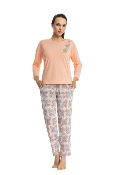 Dámské pyžamo model 17455276 3/4 M2XL - Luna Barva: meruňka, Velikost: XL