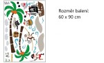 Veselá Stena Samolepka Pirátske opičky
