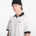 Tričko Fred Perry Meyba Printed Polo Shirt Beige L