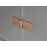 MEXEN/S - Mist HT sprchovací kút dvere krídlové ľavá 70 x 95, transparent, meď kartáčovaná 8A5T-070-095-65-00-L