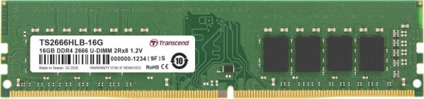 Transcend DDR4, 16 GB, 2666MHz, CL19 (TS2666HLB-16G)