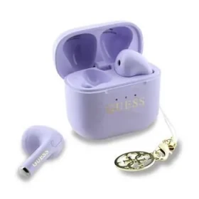 Guess Classic Logo Charm TWS Bezdrôtové Slúchadlá Purple (57983124137)