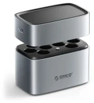 Orico EV8 strieborná / Nabíjačka batérií / AA lítiové batérie / úložný box