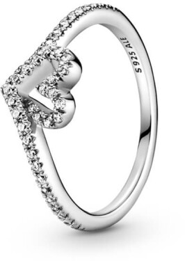 Pandora Romantický strieborný prsteň so srdiečkom Wish Timeless 199302C01 mm