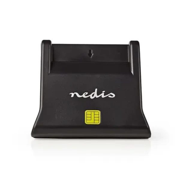 Nedis CRDRU2SM3BK - Čítačka čipových kariet SMART Card (ID / eObčanka) Čierna / USB 2.0 (CRDRU2SM3BK)