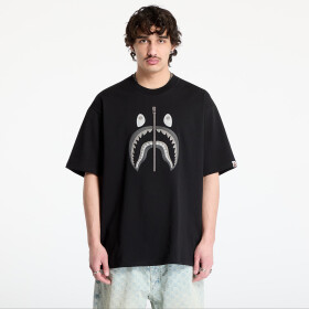 Tričko A BATHING APE Chain Stitch Shark Relaxed Fit Tee UNISEX Black XL