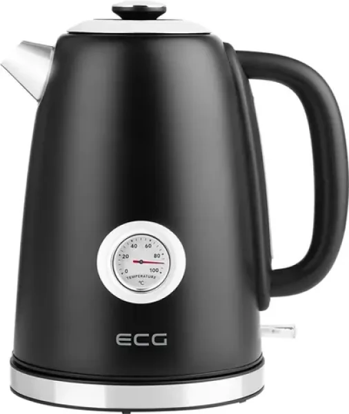 ECG RK 1700 Magnifica NERO čierna / rýchlovarná kanvica / 2200W / 1.7 L / nerez a plast (100001831810)