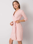 Dámske šaty LK SK 507665.17P Púdrovo ružová - FPrice 38 pudrovo-růžová