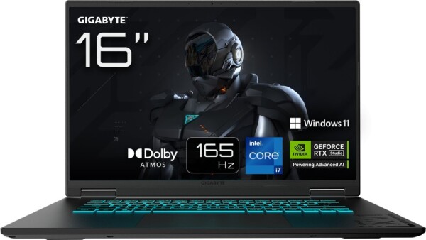 Gigabyte GIGABYTE Gaming A16 CMHI2DE894SH, Black Steel Gaming Notebook, Core i7-13620H, RTX 4050