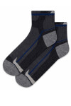 SPORTIVE - Pánske vzorované ponožky Ag+ U941n4 antracit 42/44