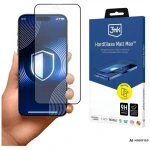 3mk HardGlass Matt Max čierna / Tvrdené sklo / Apple iPhone 18 Pre Max / Matné / 9H