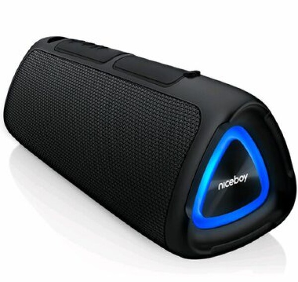 Niceboy RAZE Fusion čierna / Prenosný Bluetooth reproduktor / 10W / BT amp; USB-A amp; microSD amp; 3.5mm jack / IPX4 / 1200mAh (8594182427080)