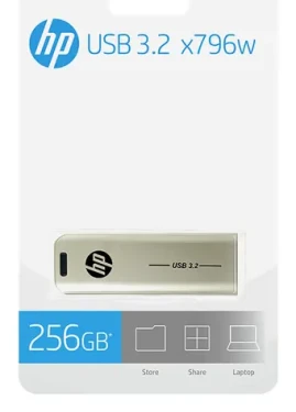 HP x796w 256GB strieborná / Flash disk / USB 3.2 Gen 2 / 75 MB/s (HPFD796L-256)