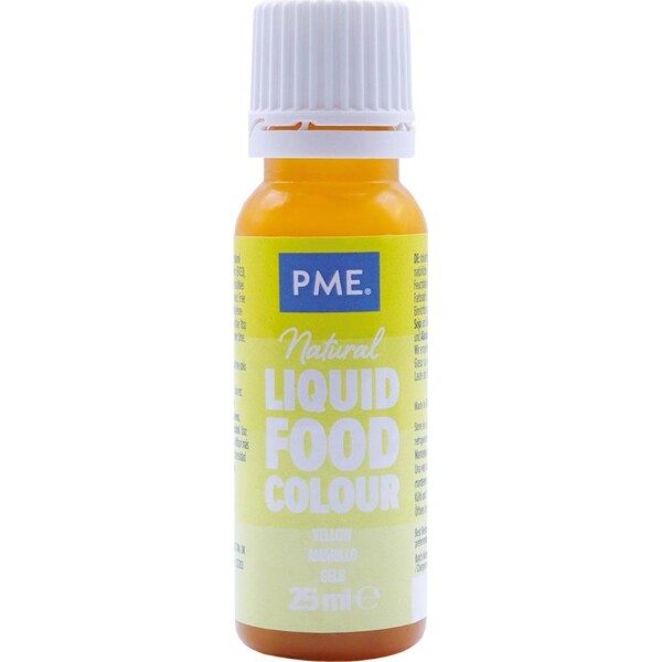 Prírodné potravinárske farbivo – žlté, 25 ml - PME