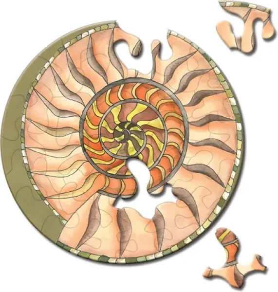 CURIOSI Okrúhle puzzle Picoli: Slimák