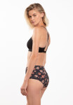 Lama Laser Cut L-POL 5027 MD-N Midi nohavičky S-2XL black-flowers XL