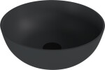POLYSAN - BANERA ROUND umývadlo na dosku, liaty mramor, priemer 39cm, antracit mat 14337.51
