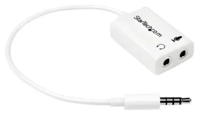 StarTech adaptér headset 3,5 mm na 2x 3,5 mm biela / Adaptér / 0,152 m (MUYHSMFFADW)