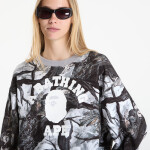 Mikina A BATHING APE Tree Edge Camo College Relaxed Fit Crewneck Sweatshirt UNISEX White M