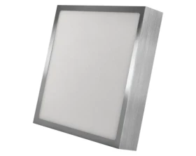 Stropné/nástenné LED osvetlenie Nexxo 22,5x22,5 cm, brúsený nikel, hranaté%