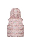Dievčenská nylonová vesta Puffa s podšívkou z mikroflísu, Minoti, 12GILET 15, ružová - 86/92 | 18-24m
