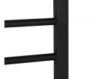CERANO - Elektrický sušiak uterákov Ricardo - 187 W - čierna matná - 1160x550 mm LIV-B-ED-12-55-X