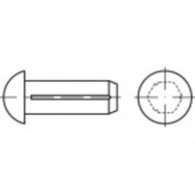 TOOLCRAFT TO-5439057 pologuľatý ryhovaný klinec 2.3 mm ocel 500 ks; TO-5439057