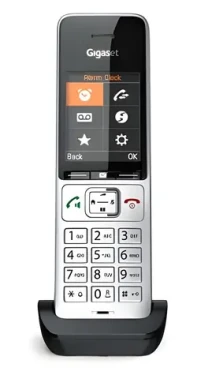 Gigaset COMFORT 500 HX strieborno-čierna / DECT slúchadlo / displej 2,2 "TFT / handsfree / 200 kontaktov / výdrž 17 h (S30852-H3061-R101)