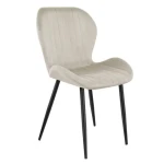 Mark Adler Prince 2.0 velúrová béžová / Jedálenská stolička / nosnosť 130 kg (MA-PRINCE 2.0 BEIGE)