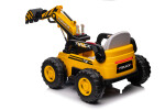 Mamido Mamido Detský elektrický bager CAR-26B žltý | 4x4 | RC 2.4Ghz | EKO koža | 12V10Ah