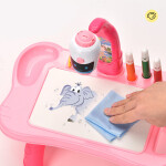 Mamido Projektor na kreslenie s príslušenstvom ružový