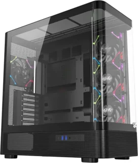 XYZ PC GEAR Quantum ARGB čierna / PC skriňa / ARGB podsvietenie / ATX / E-ATX (X-CS-QUANTUM-B)