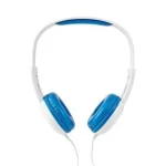 Nedis HPWD4200BU bielo-modrá / Slúchadlá s mikrofónom / 3.5 mm / 1.20 m / 82 dB (HPWD4200BU)