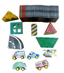 Mamido Mamido Magnetická stavebnica mesto 70 dielov Služobné vozidlá XL MT1440