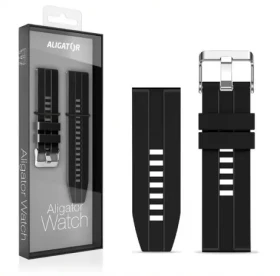 Aligator Náhradný silikónový remienok pre Watch Pro a Watch Pro X 22mm / čierny (22AW0021)