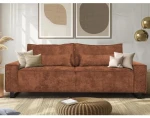 Trojmiestna pohovka Cassino, terrakota tkanina%