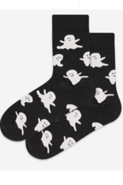 DÁMSKE VZOROVANÉ PONOŽKY U84.01P černá 39/41