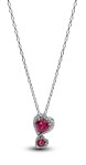 Pandora Krásny strieborný náhrdelník Blyšťavé srdce Timeless 393658C01-60