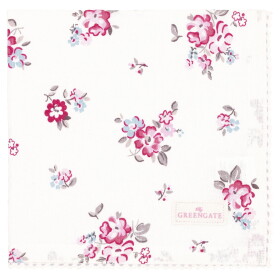 GREEN GATE Bavlnený obrúsok s čipkou Elba White