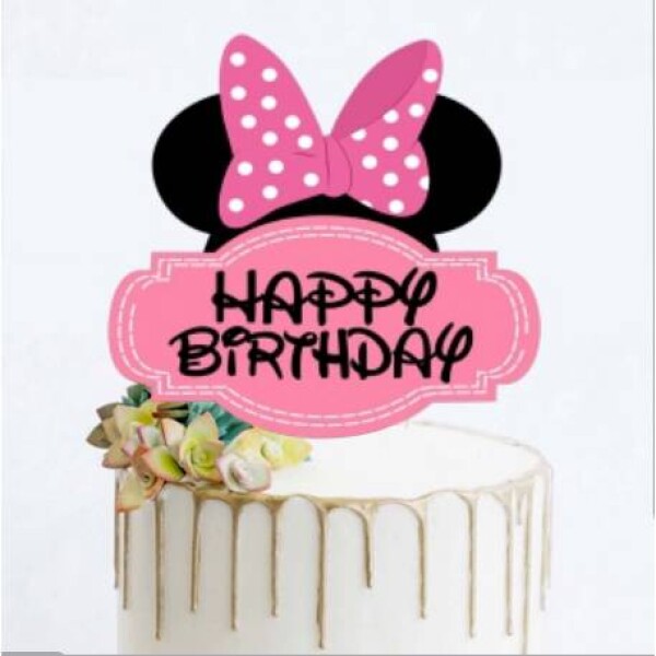 Zápich do torty Minnie Happy Birthday - Cakesicq - Cakesicq