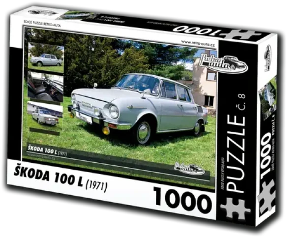 RETRO-AUTA Puzzle č. 8 Škoda 100 L (1971)